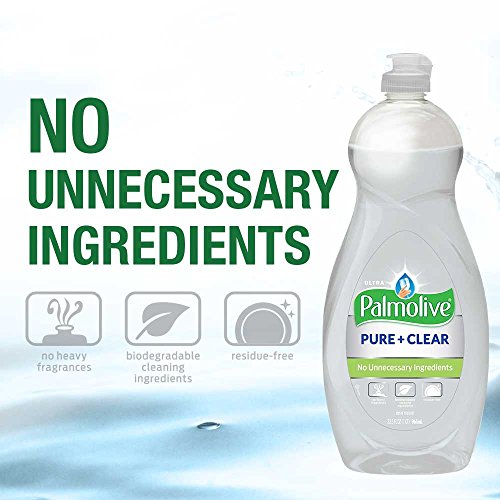 Palmolive Ultra Liquid Dish Soap, Pure and Clear, 32.5 Fl Oz