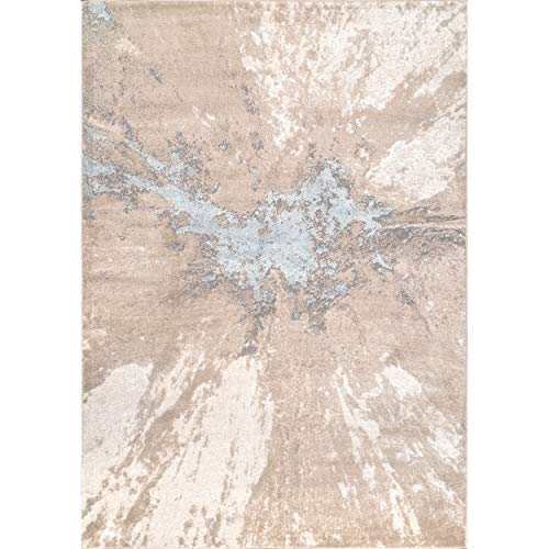 nuLOOM Cyn Contemporary Abstract Area Rug, 5x8, Silver