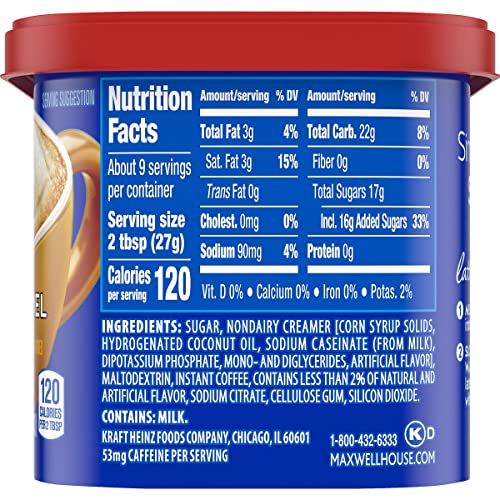 Vanilla Caramel Maxwell House Coffee (6 Cans)