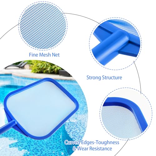 Tavaleu Pool Skimmer- Pool Skimmer Net without Pole, Swimming Pool Skimmer Net with Reinforced Frame, Pool Nets for Cleaning