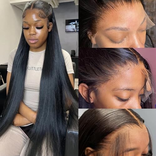 HUICHU 13x6 straight lace front wig human hair (20inch)