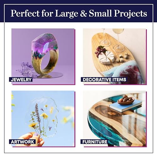 Epoxy Craft Kit 2 Gallon - Non-Toxic, Crystal Clear, Odor-Free, UV Resistant, High Gloss Art Resin - Craft Stunning Creations with Ease (2gal)