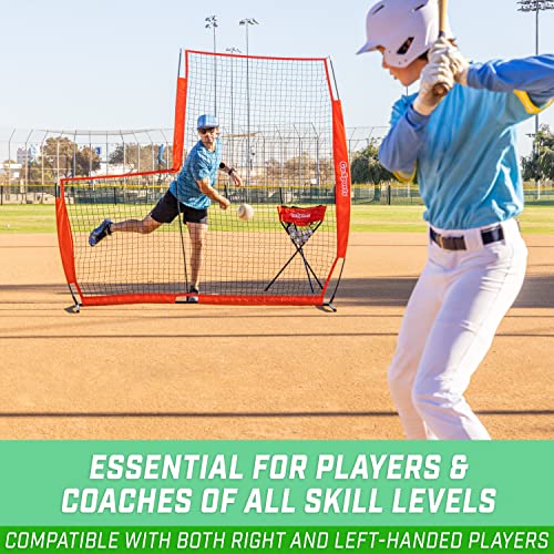 GoSports Baseball & Softball Pitching Screen - Pitcher Protection Net - L Screen or I Screen