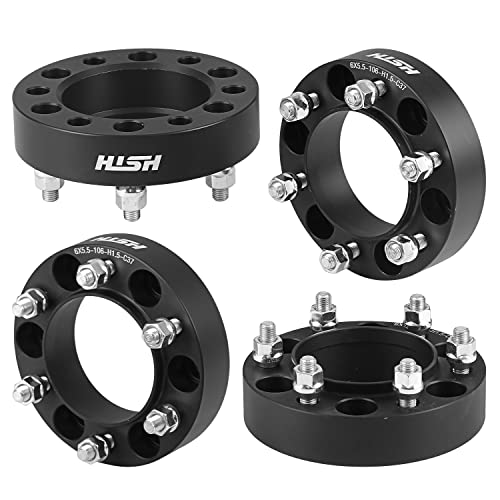 HISH 1.5 inch 6x5.5 Wheel Spacers for Tacoma 4Runner, with Lug Nuts without Locking Hub, Package of 4