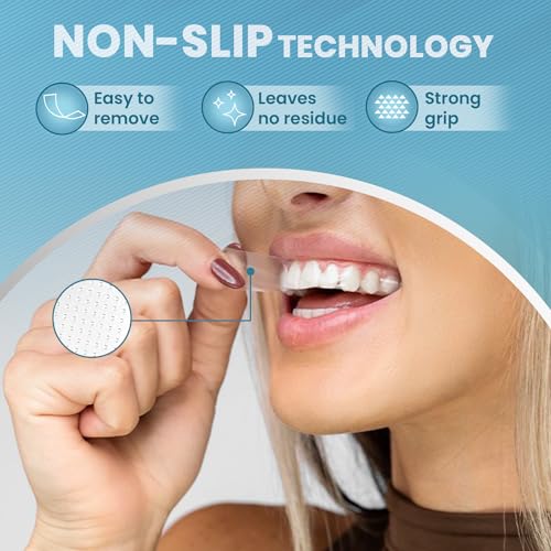 Teeth Whitening Strips for Sensitive White: 28 Pcs Whitener Safe Whitestrip, Enamel Natural Whiten Strip, 30 Minutes Fast-Result Whitened Products for Home Travel Work, 14 Treatments, Mint