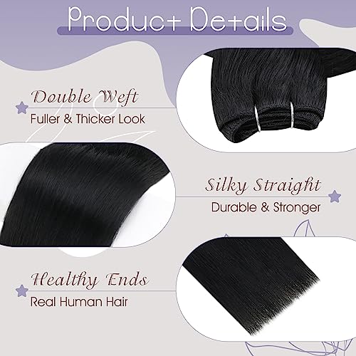 Full Shine Sew In Hair Extensions Weft Straight Hair Extensions Color Brown To Blonde Mix Brown Machine Tied Weft Extensions Soft Hair Invisible Human Hair Sew In Extensions 12 Inch 80G