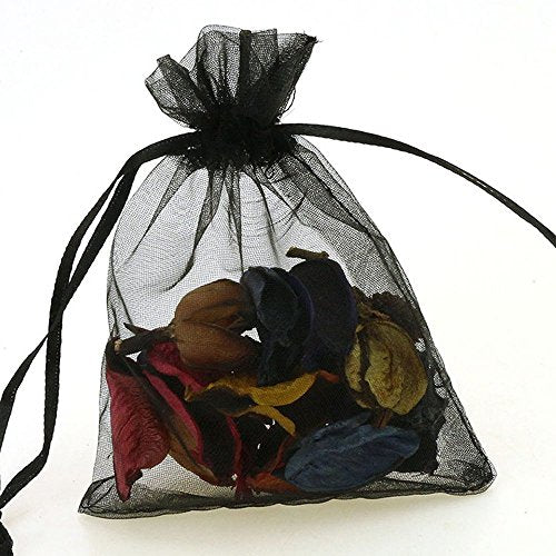 Wudygirl 100pcs Sheer Organza Bags 5‘’x7‘’ Purple Drawstring Packages License Jewelry Lipstick Pouches Baby Shower Party Wedding Favors Cookies Candy Favor Bags(100pcs Purple 5X7)