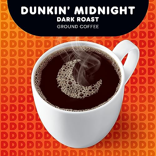 Dunkin’ Midnight Dark Roast Ground Coffee, 11 Ounce (Pack of 1)