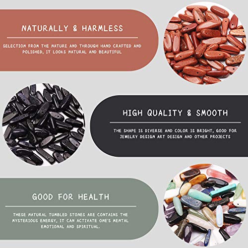 Natural Chips Stone Beads for Bracelet Making, Irregular Cherry Crystal Gemstone Beads for Jewelry Making,10-27mm Healing Drilled Loose Beads for Earring Craft Making