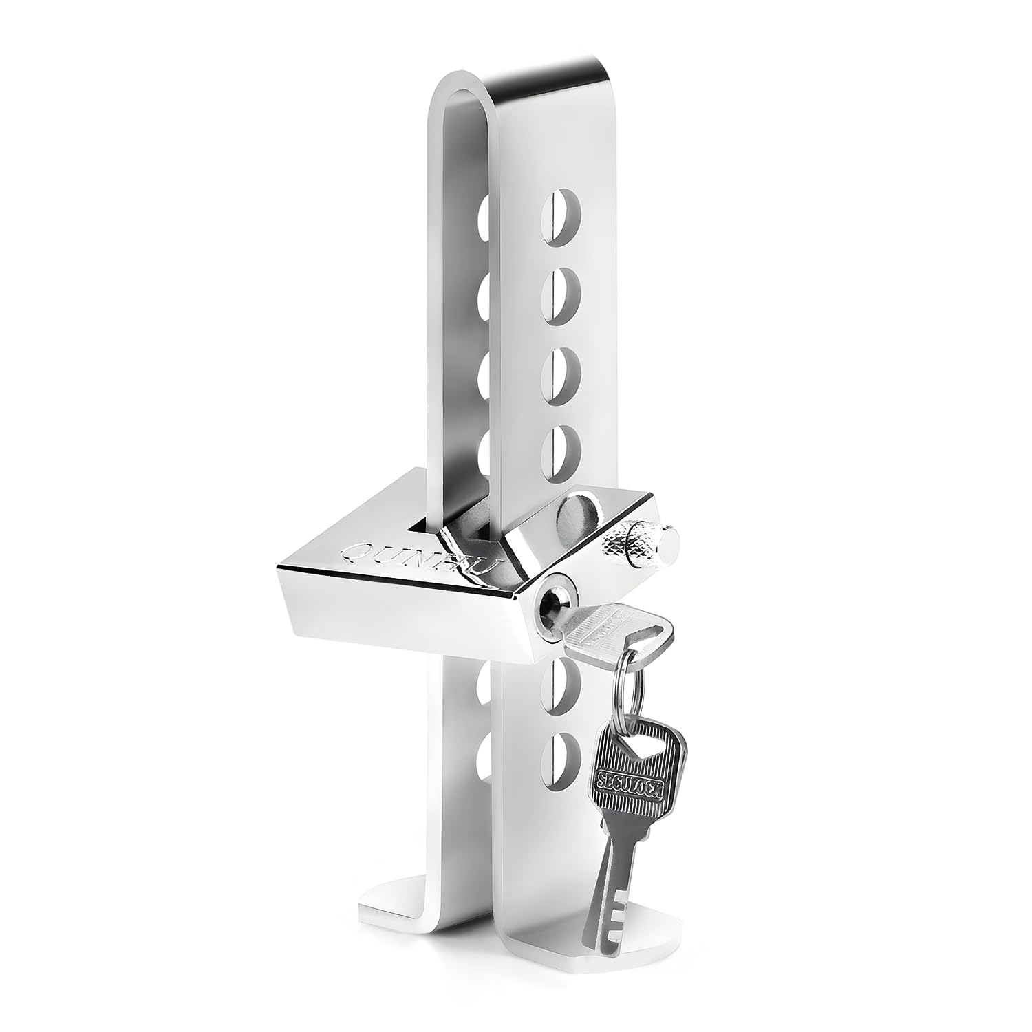 Auto Anti-Theft Car Brake Clutch Lock Safety Tool，Stainless Steel Auto Car Clutch Brake Security Protection Tool,Throttle Pedal Lock with 3 Keys