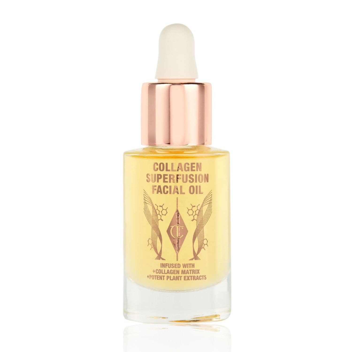 Charlotte Tilbury Collagen Superfusion Face Oil - Skin-Nourishing Collagen Facial Oil for a Glowing, Plump & Healthier-Looking Complexion - Enriched with Essential & Superfood Oils (30ml)