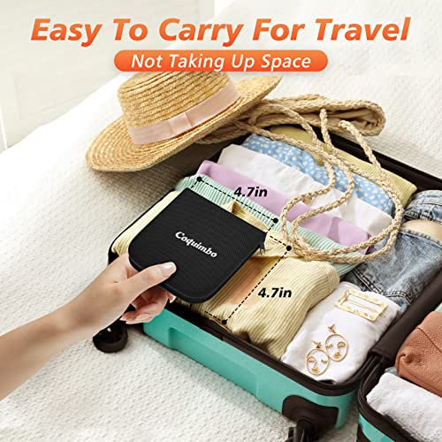 Coquimbo Sewing Kit Christmas Gifts for Grandma, Mom, Adults, Kids, Beginner, Traveler, Emergency, Portable Sewing Supplies Contains Soft Tape Measure, Scissors, Thread, Sewing Needle etc(Black, S)
