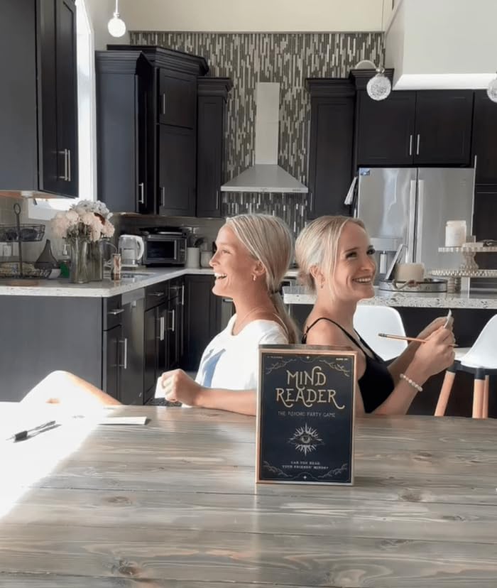 New Game! Mind Reader – Can You Read Your Friends' Minds? The Fun Psychic Mind Meld Family Party Game for Kids, Tweens, Teens, College Students, Adults & Families - Perfect Board Games Night Group