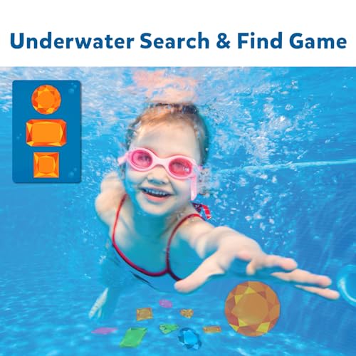 Skillmatics Seek & Splash Diving Gem Toys - Underwater Search and Find Game, Perfect for Swimming Pool & Summer Fun for Kids, Gifts for Boys & Girls Ages 6, 7, 8, 9 & Up