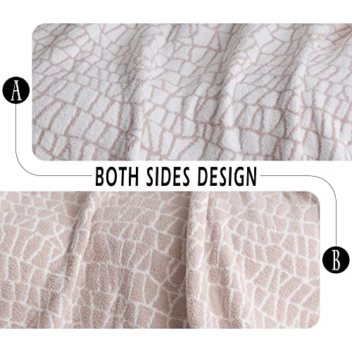 Ultra Soft Cozy Buffalo Checkerboard Grid with Lightning Pattern Fluffy Microfiber Knitted Throw Blanket Lightweight Fleece Checkered Blanket for Sofa Couch Bed Travel
