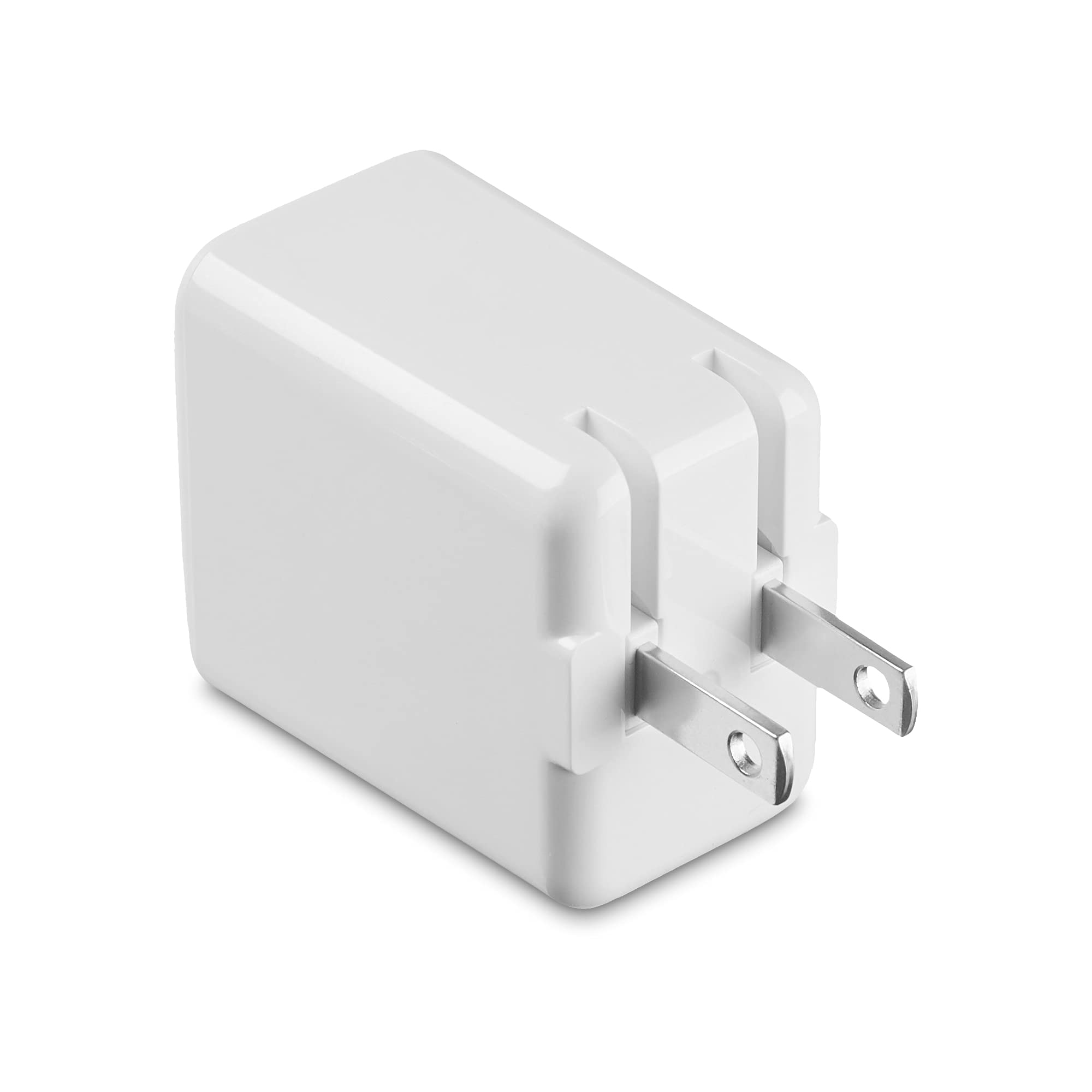 Amazon Basics 12W One Port USB-A Wall Charger (2.4A) for Phones (iPhone 16/15/14/13/12/11/X, Samsung, and more), Pack of 2, White