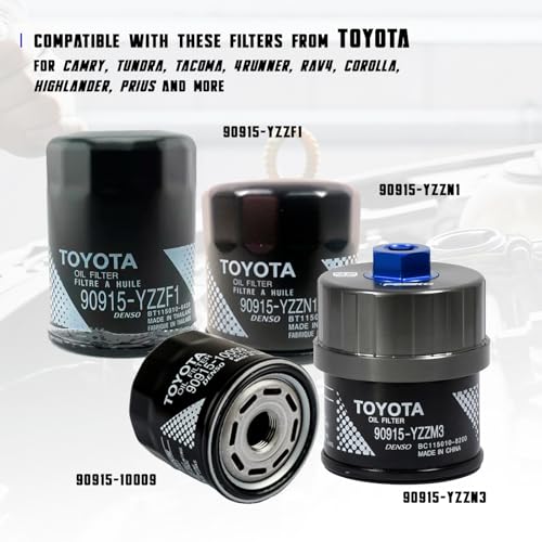 PESIKO 64.3mm 14 Flute Oil Filter Wrench for Toyota, Lexus and Scion Large Capacity Engines, Precision Machined Aircraft Aluminum Oil Filter Removal Tool for Easily Remove Oil Filter