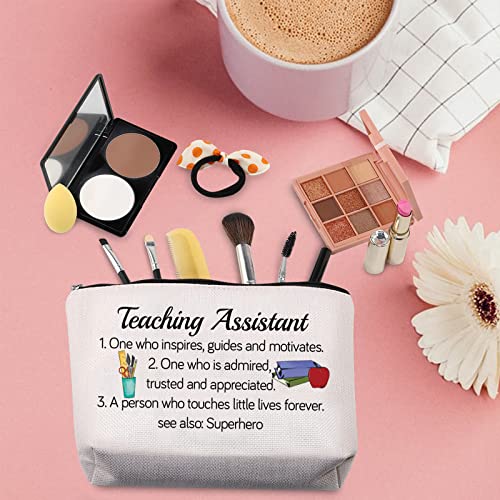 TSOTMO Teaching Assistant Makeup Bag Teacher Gift Best Teach Assistant Ever Gift End of Year Teacher Gifts Thank You Gift For Teaching Assistant (Teaching One)