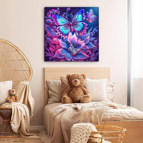 DIY Rose Diamond Painting Kits for Adults,Rose Diamond Art Kits for Adults,Rose Gem Arts and Crafts for Beginner Home Wall Decor 12X16 inch