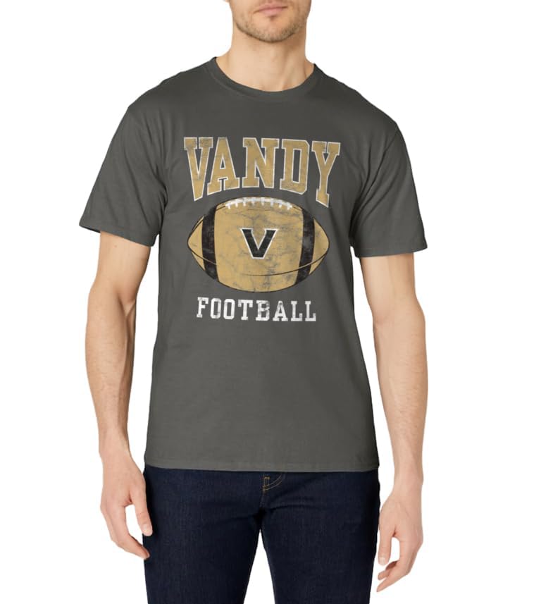 Vanderbilt University Commodores Football Ball T-Shirt