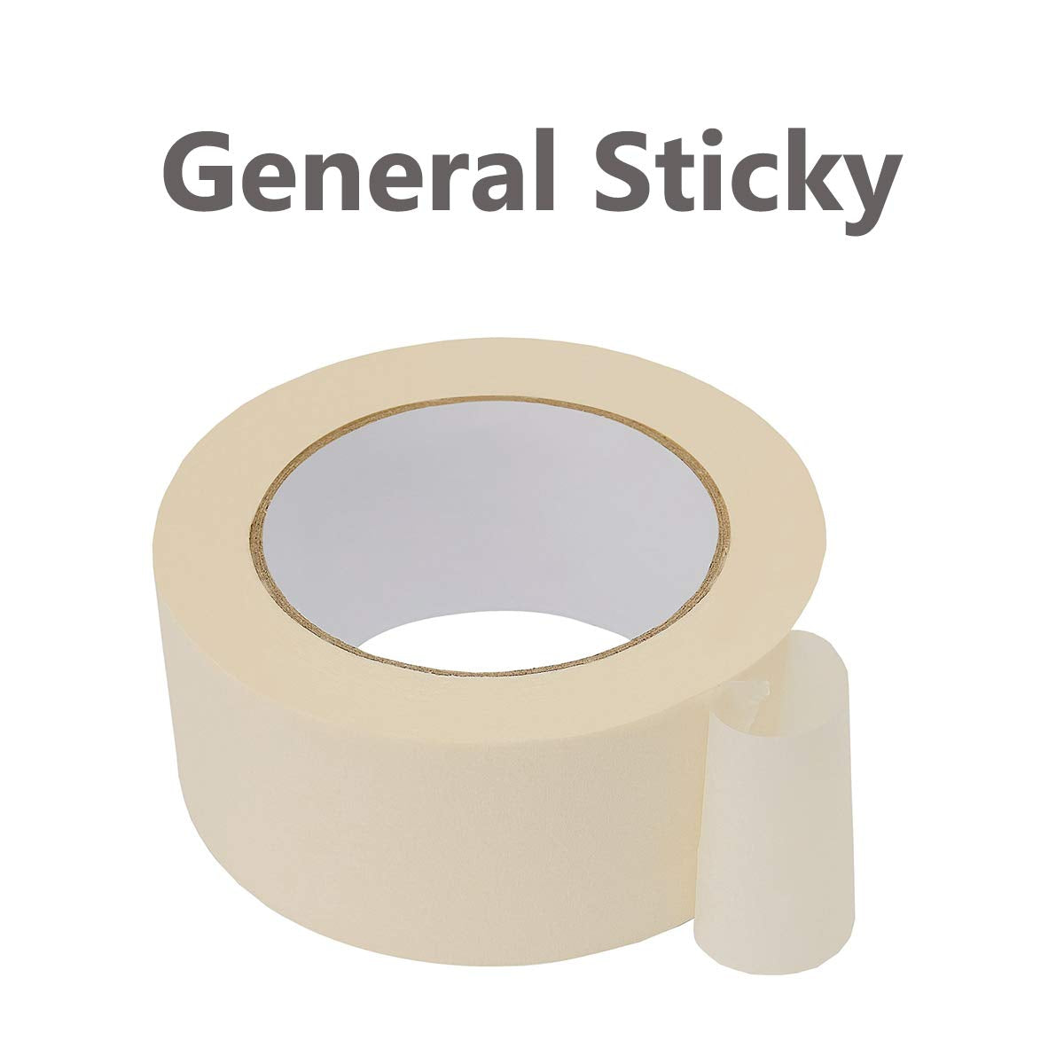 Lichamp Wide Masking Tape 2 inches, White Masking Tape Bulk Multi Pack, General Purpose & High Performance, 1.95 inches x 55 Yards x 4 Rolls (220 Total Yards)