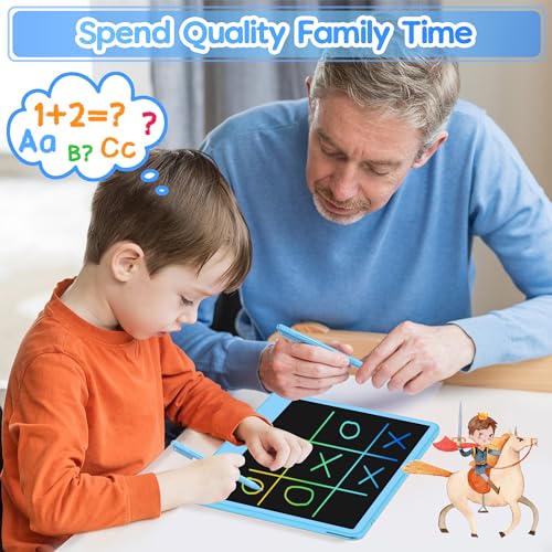Hockvill LCD Writing Tablet for Kids 12 Inch, Kids Learning Toys Drawing Pad for Boys Girls, Erasable Doodle Board for Toddlers 3 4 5 6 7 8 Year Old Travel Essentials, Christmas Birthday Gift for Kids