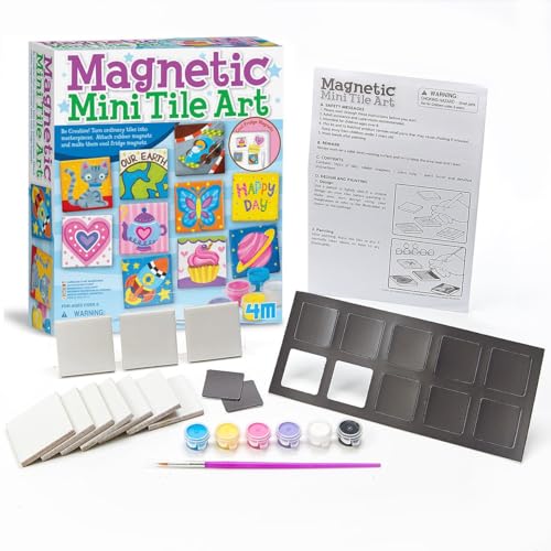 4M Magnetic Mini Tile Art, Art & Crafts DIY Kit, For Boys & Girls Ages 8+