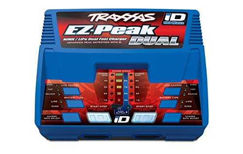 Traxxas EZ-Peak Plus 100 Watt NIMH/Lipo Dual Charger with Id System