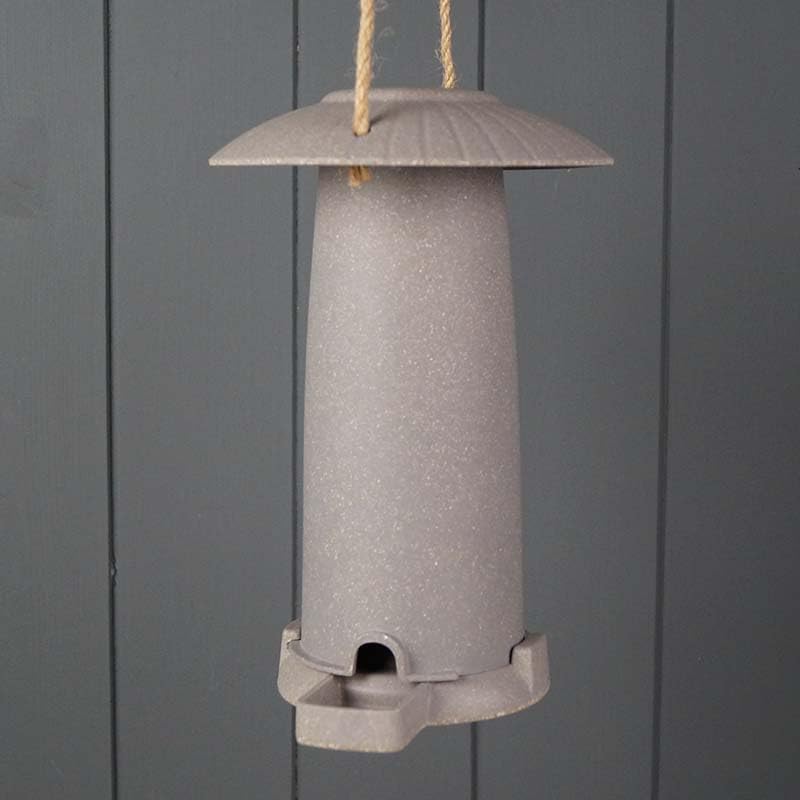 Bird Feeder for Indoors & Outdoors - Hanging - Earthy Sustainable Seed Bird Feeder - STRAW - Sustainable