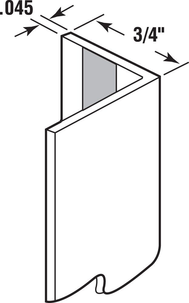 Prime-Line MP10066 Corner Shield with Tape, 3/4 In. x 3/4 In., Plastic Construction (5 Pack)