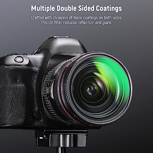 NEEWER 77mm MC UV Protection Filter 24 Layer Multi Resistant Nano Coatings/HD Optical Glass/Water Repellent/Scratch Resistant/Aluminum Alloy Ultra Slim Frame/Ultraviolet Filter