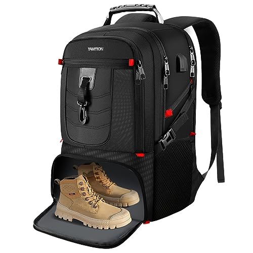 VESERI Boy School Backpack with Shoe Compartment,Gym Backpack with 17.3 inch Laptop Compartment for Men Women,Teens Bookbag College Student Travel Mochilas Escolares para Adolescentes