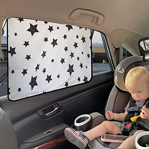 EcoNour Magnetic Car Side Window Sun Shade for Baby | Car Sun Shade for Window with Heat, Glare & UV Protection | Baby Car Window Shades Ensures Privacy Protection | 1 Piece (26 x 19 Inches)