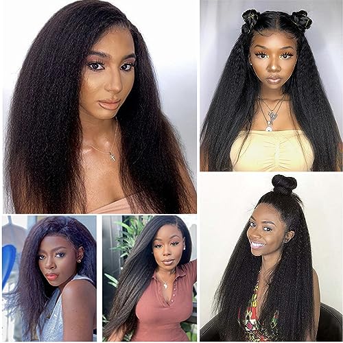 Kinky Straight Hair Clip ins Hair Extensions Chocolate Brown Brazilian Virgin Human Hair Kinky Straight Clip in Hair Extensions Real Human Hair 8pcs 20 Clips 100g/Set (4# Kinky straight, 12inch)