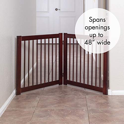 Primetime Petz 33237-E6 Extension Kit for 360 Configurable Walk Through Folding Pet Gate ,Walnut,24"