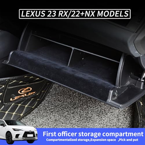 Xincikeji Compatible with Lexus RX Accessories Center Console Glove Compartment Storage Divider for 2023 2024Lexus RX RX350 RX350h RX450h RX500h,Glove Box Organizer RX RX350 RX350h RX450h RX500h