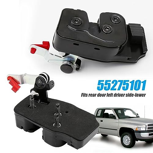 Hoypeyfiy Lower Door Latch Hinge,55275100 Door Lock Replacement for Dodge Ram 1500 2500 3500 1998-2002 W/Quad Cab (Left Driver Side)