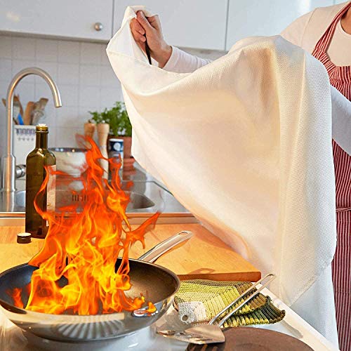 TONYKO Emergency Fire Blanket for Home and Kitchen -2Pack- Orange - Fire Suppression Blanket, Fiberglass Fireproof Blanket