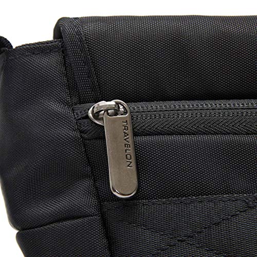 Travelon: Urban - Anti-Theft Messenger Bag - Black, 14 x 10.25 x 4.75