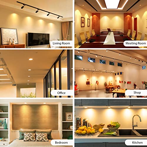 Mlambert 4 Pack MR16 LED Bulbs 50W Halogen Equivalent 2700K,5W GU5.3 MR16 12V Spotlight Bulb,Non-Dimmable,45°Beam Angle for Landscape Track Light Recessed
