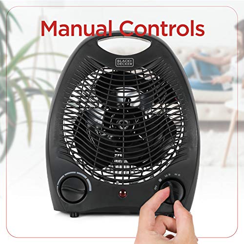 Title: BLACK+DECKER Lightweight Space Heater for Indoor Use, 1500W Infrared Heater with Overheat Protection