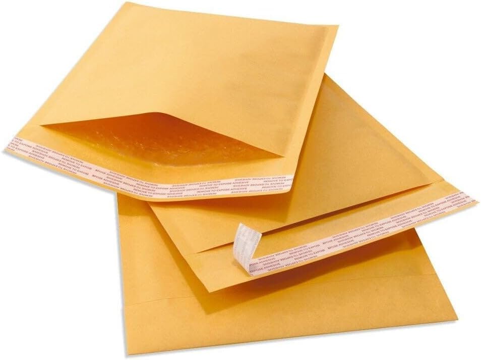 Kraft Bubble Mailers [10 Pack] 6 inch x 9 inch #0 Padded Shipping Envelopes Self Sealing Cushioned Packaging Bags