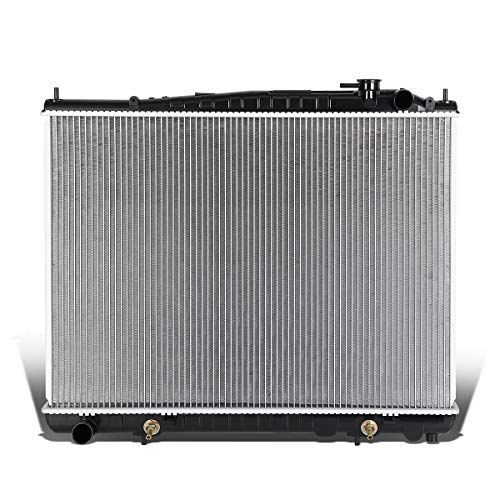 DNA Motoring OEM-RA-2459 OE Style Aluminum Cooling Radiator Replacement Compatible with 01-03 Infiniti QX4 / 01-04 Pathfinder AT, 27" W X 19-11/16" H X 5/8" D, 1-3/8" Inlet, 1-3/8" Outlet