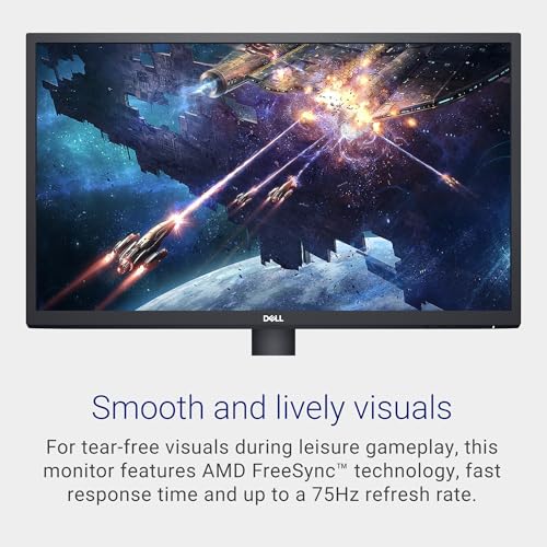 Dell SE2422HX Monitor - 24 inch FHD (1920 x 1080) 16:9 Ratio with Comfortview (TUV-Certified), 75Hz Refresh Rate, 16.7 Million Colors, Anti-Glare Screen with 3H Hardness - Black