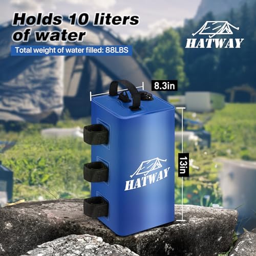 Hatway Canopy Water Weight Bag,88 LBS Water Tent Weights Set of 4 Leg Weights for Pop Up Canopy,Gazebo,Canopies,Tent-4 * 10L-Black