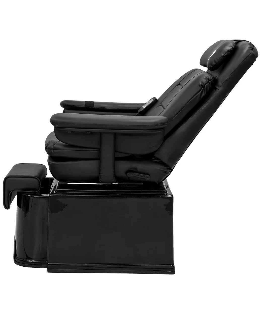 Pibbs PS92 Fiberglass Plumbing Free Pedicure Spa Featuring The Footsie Bath Tub with Disposable Liners, Swivel Chair That Reclines with 6 Vibration Functions & Adjustable Footrest, PIB-PS92