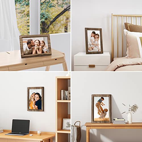 Canupdog WiFi Digital Picture Frame, 10.1 Inch Smart Digital Photo Frame with 16GB Storage, Wall Mountable Auto-Rotate Electronic Frames Sharing Photo/Video via Frameo App