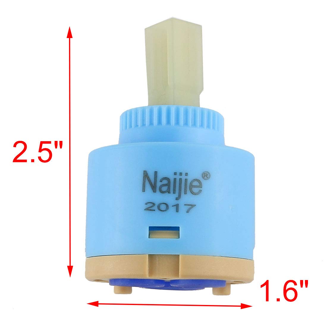 uxcell A12100400ux0036 Kitchen Ceramic Disc Faucet Cartridge Replacement 40mm Dia