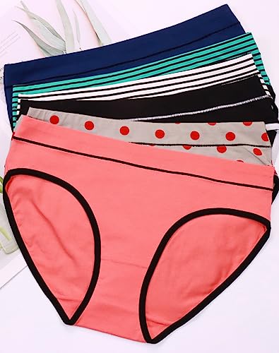 Dolphin&Fish Big Girls Underwear Cotton Teens Girl Panties Size 8-10Years Multipack