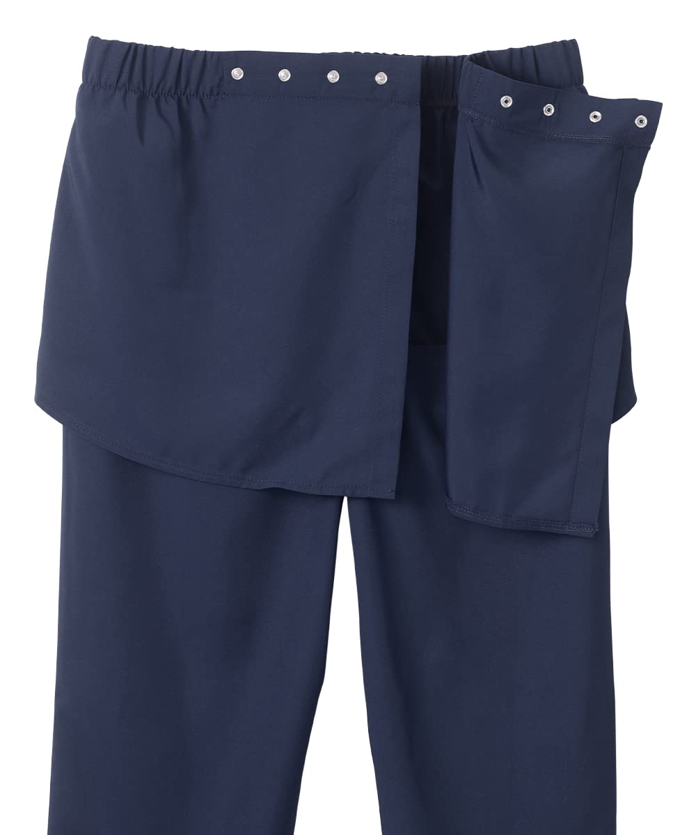 Women’s Open Back Adaptive Wheelchair Gabardine Pants for Seniors - Navy MED